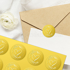 12 лист самоклеящихся наклеек с тиснением золотой фольги DIY-WH0451-031