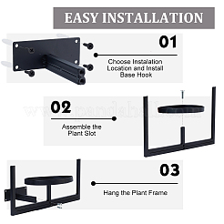 Железный подвесной горшок&nbsp;AJEW-WH0270-663