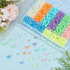 1040 Stück 24 Farben leuchtende Acrylperlen-Sets&nbsp;MACR-PA0001-61