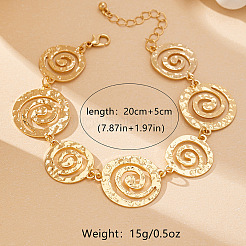 Браслеты на лодыжку из сплава в виде спиральной цепочки&nbsp;FS-WGDDAE2-01