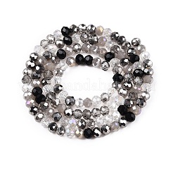 Стеклянные бусины с гальваническим покрытием &nbsp;GLAA-T023-B16-01