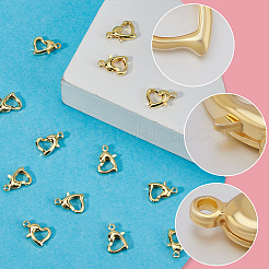 30 шт. латунные застежки-лобстеры&nbsp;KK-BBC0014-65G