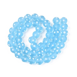 Perles vernisées mates manuelles&nbsp;LAMP-Q039-10F