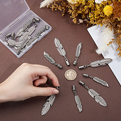 16 pièce d'emembouts de cordon en alliage de 2 styles&nbsp;FIND-GF0009-76