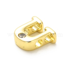 Стойки обшивки латунь кубического циркония бусы KK-L210-008G-U