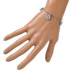 7 x Charm-Armband aus Legierung.&nbsp;BJEW-JB13656