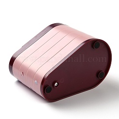 Поворотный однослойный пластиковый ящик для хранения ювелирных изделий&nbsp;AJEW-I050-01B