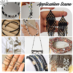 200 г 2 цвета 12/0 стеклянные круглые бусины SEED-PH0002-11A