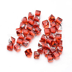 Cabochons di vetro cubo sfaccettato&nbsp;X-GGLA-L007C-03