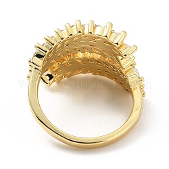 Серьги-каффы со стразами и кубическим цирконием RJEW-M142-10G