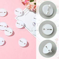 80 шт. пластиковая основа для броши&nbsp;KY-SC0002-39A