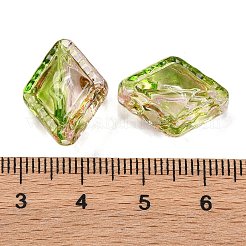 51шт прозрачные двухцветные акриловые бусины&nbsp;MACR-K359-19B