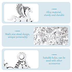 100шт 5 стиля подвески из сплава в тибетском стиле FIND-OC0003-30