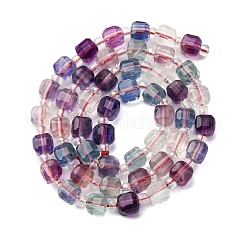 Природных красочные флюорита бисер нитей G-H096-A01-02