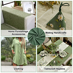 Льняная хлопчатобумажная ткань DIY-WH0580-56B