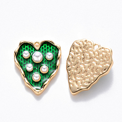 Латунь эмаль подвески&nbsp;KK-T049-054G-02-NF