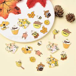 24шт 12 стиля подвески из сплава с эмалью&nbsp;ENAM-FS0004-02