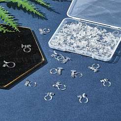 80 шт. 4 стиля фурнитуры для сережек-клипс из пластика/смолы KY-FS0001-35