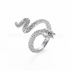 Кольца манжеты из сплава с покрытием в форме змеи RJEW-Q163-013B-RS