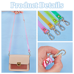 4 шт. 4-х цветные регулируемые прозрачные ремни для сумок из ПВХ FIND-WR0010-02