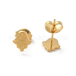 Orecchini a bottone in acciaio inossidabile 304 per donna&nbsp;STAS-Z117-16G-02
