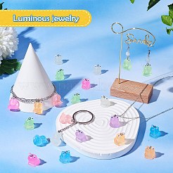 35 шт. 7-цветные подвески из прозрачной смолы JX855A