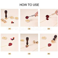 Деревянные ручки и поделки из латуни PH-TOOL-G011-09G