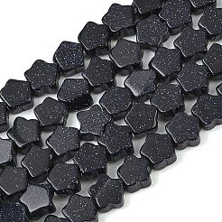 Synthetische blauen goldstone Perlen Stränge&nbsp;GG-CBA199E-C02-02