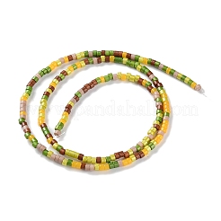 手作りランプワークビーズ連売り  ディスクビーズ  カラフル  2.5x2mm  穴：1mm  約224個/連  15.55インチ（39.5cm）&nbsp;LAMP-L078-008H