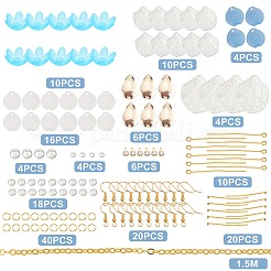 Наборы для самостоятельного изготовления сережек-капель в форме цветка&nbsp;DIY-SC0018-71