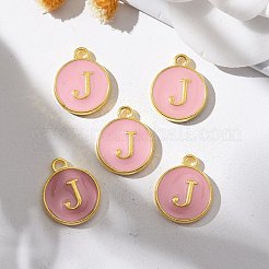 Charms smaltati in lega placcati oro&nbsp;ENAM-S118-07J