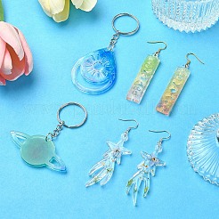 Силиконовые Молды для подвесок-подвесок смешанной Молды «сделай сам»&nbsp;DIY-YW0009-44