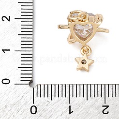 Латунные подвески с кубическим цирконием&nbsp;KK-D378-10KCG