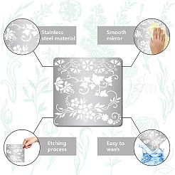 Трафареты для штампов из нержавеющей стали DIY-WH0238-045