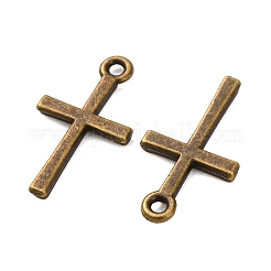 Croix pendentifs en alliage de style tibétain&nbsp;TIBEP-R344-21AB-FF