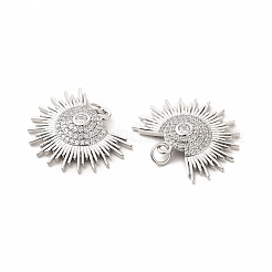 Стойки обшивки латунь микро проложить Циркон подвеску&nbsp;KK-K165-14P