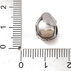 316 chirurgische Edelstahl-Europäische Perlen&nbsp;SA-CBA7555-13AS-01
