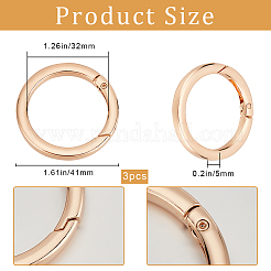 3 шт. Кольца пружинные затворные из сплава FIND-BBC0002-23KCG-02