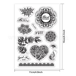PVC-Plastikstempel&nbsp;DIY-WH0167-56K