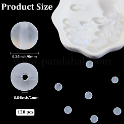 120 шт. синтетические бусины из лунного камня&nbsp;G-PA0001-75A