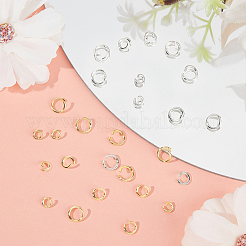 300 шт. 6 стиля стойки с покрытием из латуни соединительные кольца&nbsp;KK-BBC0023-06