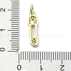 Латунные микро проложить кубического циркония подвески&nbsp;KK-H475-21G-02