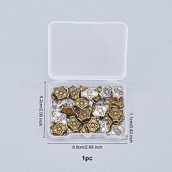 Сплавочные овальные бусины тибетского стиля &nbsp;TIBEB-FH0001-27-RS