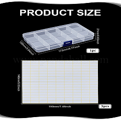 1 шт. пластиковая сетка для контейнеров для бисера&nbsp;CON-LP0001-51
