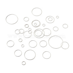 52шт 10 стильных латунных соединительных кольца&nbsp;KK-YS0001-07