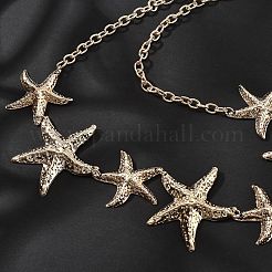 Ремни из сплава с морской звездой для женщин NJEW-B120-02