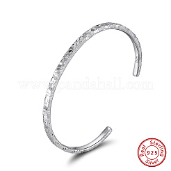 925 браслет-манжета из стерлингового серебра для женщин&nbsp;BJEW-A037-01P