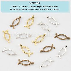 Pendentifs en alliage de style tibétain&nbsp;PALLOY-NB0001-50