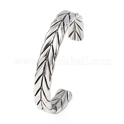 Brazaletes retro de acero inoxidable quirúrgico 316&nbsp;BJEW-C142-14D-AS