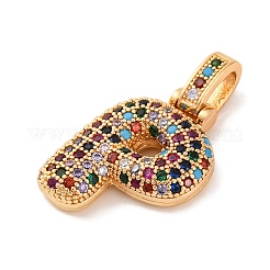 Colgante micropavé cubic zirconia de latón&nbsp;KK-C076-29P-G02